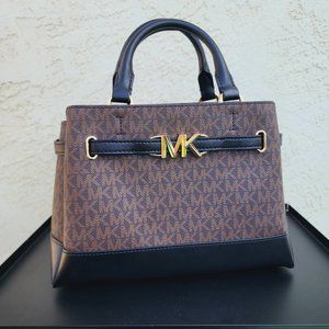Michael Kors Reed Satchel Black/Brown